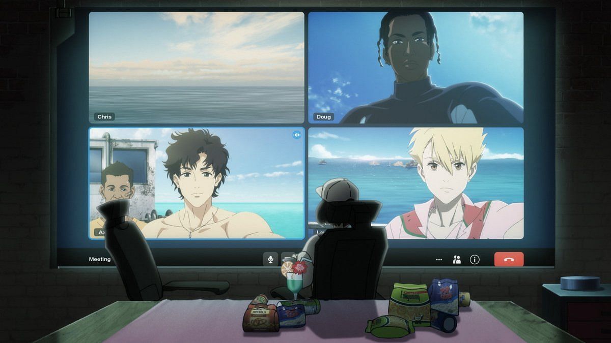 The team having a meeting online (Image via MAPPA).